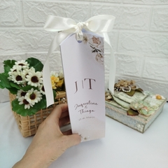 Sacola Personalizada para Casamento - pacote com 10 unidades - Atelie Cor de Flor