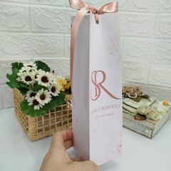 Sacola Personalizada para Casamento - pacote com 10 unidades - Atelie Cor de Flor