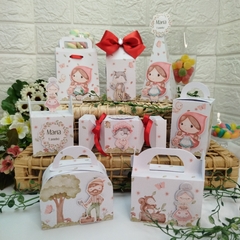 Imagem do Kit de Caixinhas Personalizadas para Festa Infantil tema Chapeuzinho Vermelho