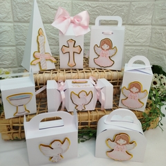 Kit de Caixinhas Personalizadas para Batizado Menina - comprar online
