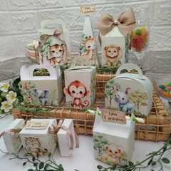 Kit de Caixinhas Personalizadas para Lembrancinhas tema Safari Infantil - loja online