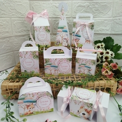 Kit de Caixinhas Personalizadas Festa Bichinhos do Bosque Encantado Menina - loja online