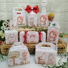 Kit de Caixinhas Personalizadas para Festa Infantil tema Chapeuzinho Vermelho - comprar online