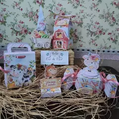 Kit de Caixinhas Personalizadas para Lembrancinhas tema Fazendinha Menina na internet