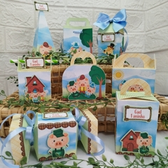 Kit de Caixinhas Personalizadas Festa 3 Porquinhos - comprar online