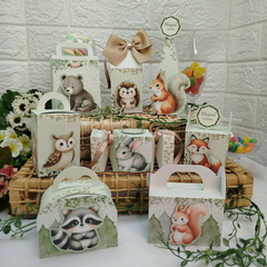 Kit de Caixinhas Personalizadas Festa Infantil Bichinhos do Bosque Encantado na internet