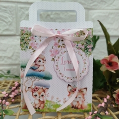 Kit de Caixinhas Personalizadas Festa Bichinhos do Bosque Encantado Menina