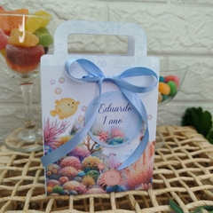 Kit de Caixinhas Personalizadas Festa Infantil tema Fundo do Mar Menino
