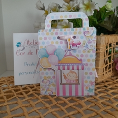 Kit de Caixinhas Personalizadas para Lembrancinhas tema Circo Rosa - Atelie Cor de Flor
