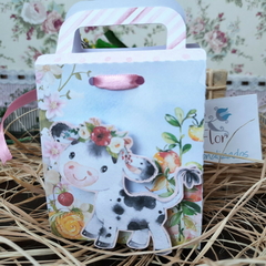 Kit de Caixinhas Personalizadas para Lembrancinhas tema Fazendinha Menina - Atelie Cor de Flor