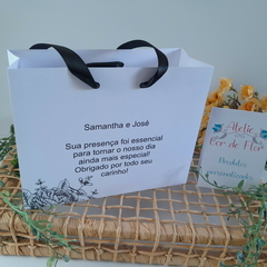 Sacola Personalizada para Convite de Padrinhos de Casamento - pacote c/ 10 unidades - loja online