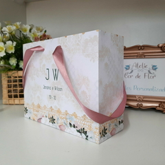 Imagem do Sacola Personalizada para Convite de Padrinhos de Casamento - pacote c/ 10 unidades
