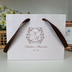 Sacola Personalizada para Convite de Padrinhos de Casamento - pacote c/ 10 unidades - comprar online