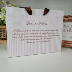 Sacola Personalizada para Convite de Padrinhos de Casamento - pacote c/ 10 unidades na internet