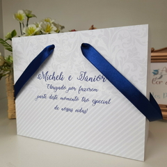 Imagem do Sacola Personalizada para Convite de Padrinhos de Casamento - pacote c/ 10 unidades