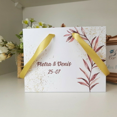 Sacola Personalizada para Convite de Padrinhos de Casamento - pacote c/ 10 unidades - loja online
