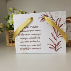 Sacola Personalizada para Convite de Padrinhos de Casamento - pacote c/ 10 unidades na internet