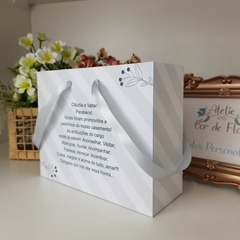 Sacola Personalizada para Convite de Padrinhos de Casamento - pacote c/ 10 unidades - loja online