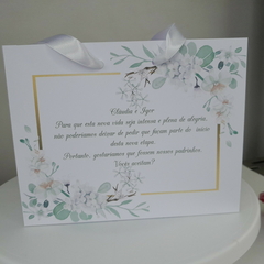 Sacola Personalizada para Convite de Padrinhos de Casamento - pacote c/ 10 unidades - loja online