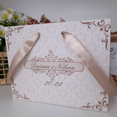 Sacola Personalizada para Convite de Padrinhos de Casamento - pacote c/ 10 unidades - comprar online