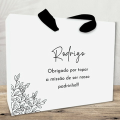 Sacola Personalizada para Padrinhos de Casamento - pacote c/ 10 unidades na internet