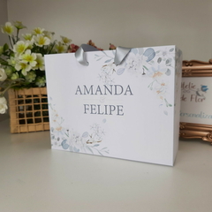 Sacola Personalizada para Convite de Padrinhos de Casamento - pacote c/ 10 unidades - loja online