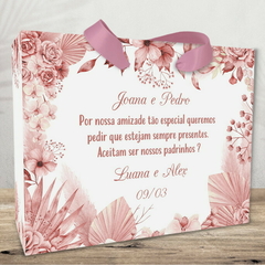 Sacola Personalizada para Convite de Padrinhos de Casamento - pacote c/ 10 unidades na internet