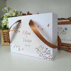 Sacola Personalizada para Convite de Padrinhos de Casamento - pacote c/ 10 unidades - loja online
