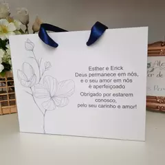 Sacola Personalizada para Convite de Padrinhos de Casamento - pacote c/ 10 unidades na internet
