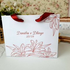 Sacola Personalizada para Convite de Padrinhos de Casamento - pacote c/ 10 unidades - comprar online