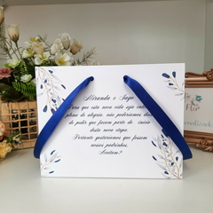 Imagem do Sacola Personalizada para Convite de Padrinhos de Casamento - pacote c/ 10 unidades