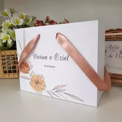 Imagem do Sacola Personalizada para Convite de Padrinhos de Casamento - pacote c/ 10 unidades