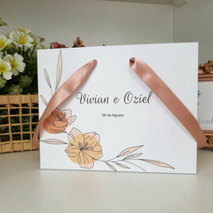 Sacola Personalizada para Convite de Padrinhos de Casamento - pacote c/ 10 unidades - Atelie Cor de Flor