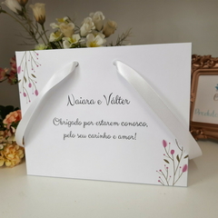Imagem do Sacola Personalizada para Convite de Padrinhos de Casamento - pacote c/ 10 unidades