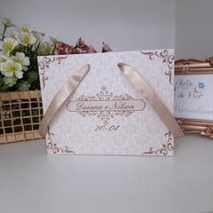 Sacola Personalizada para Convite de Padrinhos de Casamento - pacote c/ 10 unidades - loja online