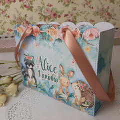 Imagem do Sacolinha Personalizada tema Bichinhos do Bosque Encantado - pacote com 10 unidades