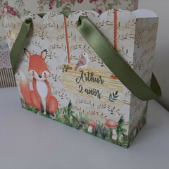Sacolinha Personalizada Bosque Encantado Raposinha - pacote com 10 unidades - loja online