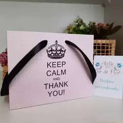 Sacola para Lembrancinha de festa 15 Anos Keep Calm - pacote com 10 unidades - comprar online
