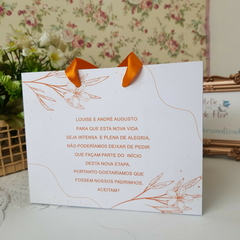 Sacola Personalizada para Convite de Padrinhos de Casamento - pacote c/ 10 unidades - loja online