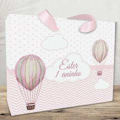 Sacolinha Personalizada para Festa Infantil tema Balões Menina - pacote com 10 unidades - comprar online