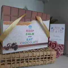Sacola para Lembrancinha tema Chocolate - pacote com 10 unidades - Atelie Cor de Flor