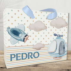 Sacolinha para Lembrancinhas Infantis tema Helicoptero- pacote com 10 unidades - comprar online