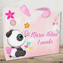 Sacola Personalizada para Lembrancinha tema Ursinha Panda - pacote com 10 unidades - comprar online