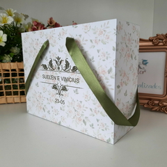 Imagem do Sacola Personalizada para Convite de Padrinhos de Casamento - pacote c/ 10 unidades