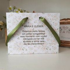 Sacola Personalizada para Convite de Padrinhos de Casamento - pacote c/ 10 unidades - loja online