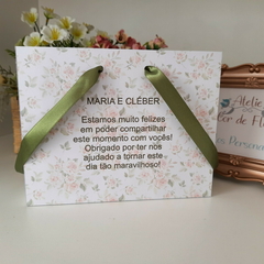 Sacola Personalizada para Convite de Padrinhos de Casamento - pacote c/ 10 unidades na internet