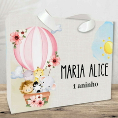 Sacolinha Personalizada Infantil Safari no Balão - pacote com 10 unidades - comprar online