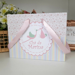 Sacolinha para Lembrancinhas Cha de Bebe Menina - pacote com 10 unidades - comprar online