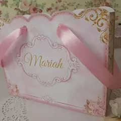 Sacola para Lembrancinha de Nascimento Menina - pacote com 10 unidades na internet
