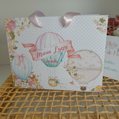 Sacolinha Personalizada para Festa Infantil tema Balões e Flores - pacote com 10 unidades na internet